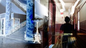 A screenshot from the student film