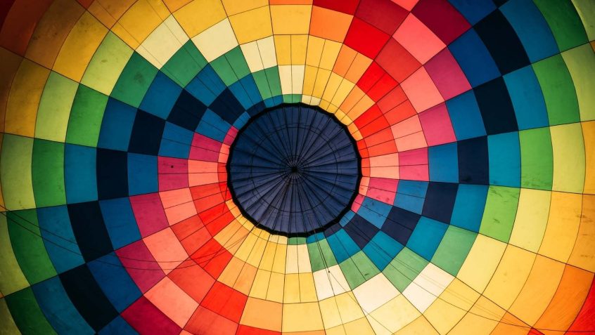 Image of rainbow umbrella